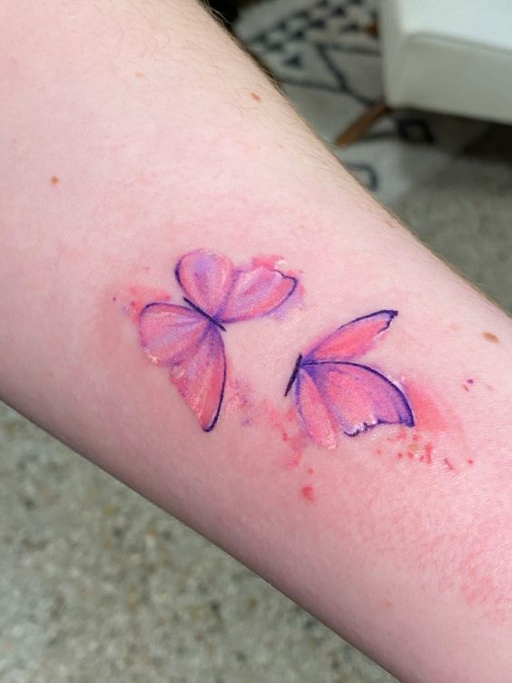 Explore 25 Unique Watercolor Butterfly Tattoo Ideas for 2024: Stunning Designs for Women &#8211; Arm, Back, and Hand Styles