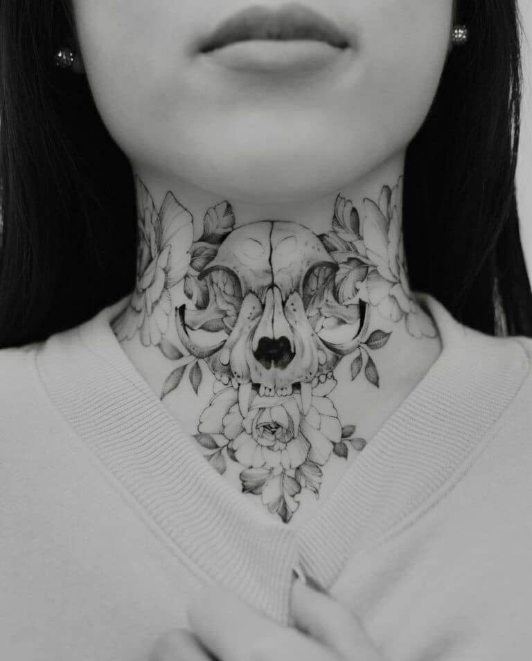 24 Neck Tattoos for Women