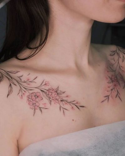 Explore 20 Unique Cherry Blossom Tattoo Designs for 2024 &#8211; Embrace Nature&#8217;s Ephemeral Beauty