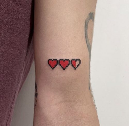 18 Three Hearts Tattoo Ideas for 2024