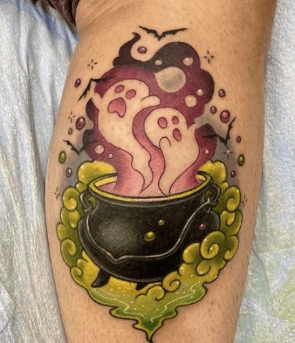 Unveiling 25 Cute Halloween Tattoo Designs: Ghosts, Ghouls, and Whimsical Wonders – Get Inked!