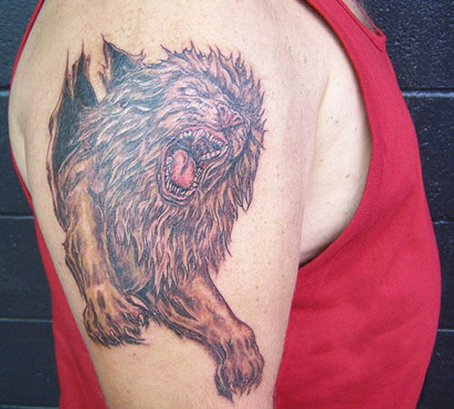 Raging Lion Tattoo for Men