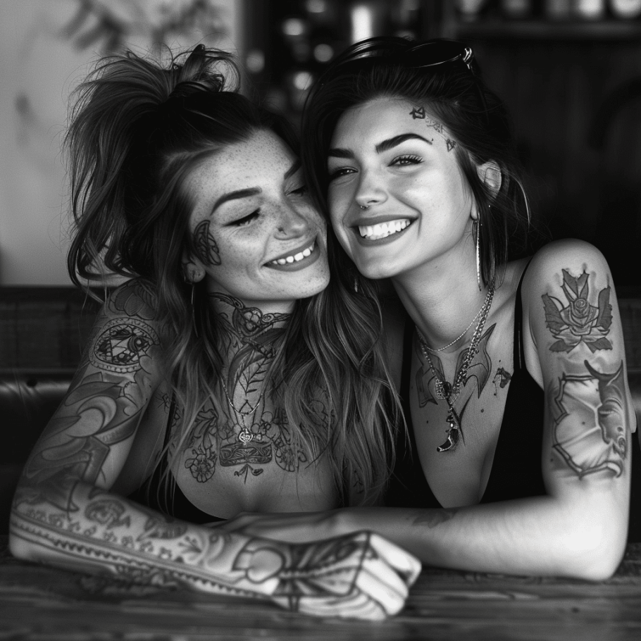 best friends with matching tattoos