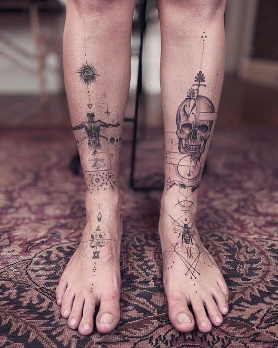 50 Patchwork Tattoos to Make You Start a Sleeve