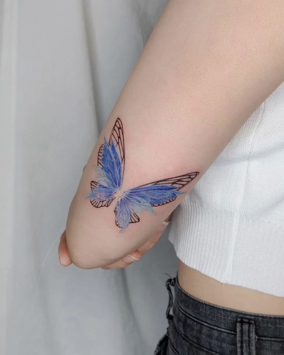 Explore 25 Unique Watercolor Butterfly Tattoo Ideas for 2024: Stunning Designs for Women &#8211; Arm, Back, and Hand Styles