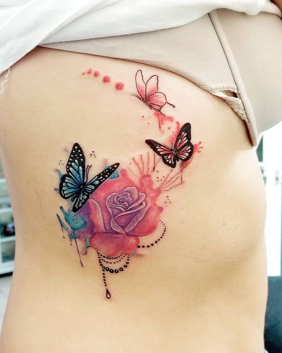 Explore 25 Unique Watercolor Butterfly Tattoo Ideas for 2024: Stunning Designs for Women &#8211; Arm, Back, and Hand Styles