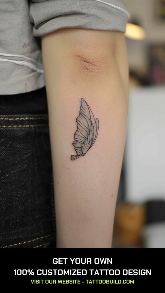 fairy wing tattoo design idea