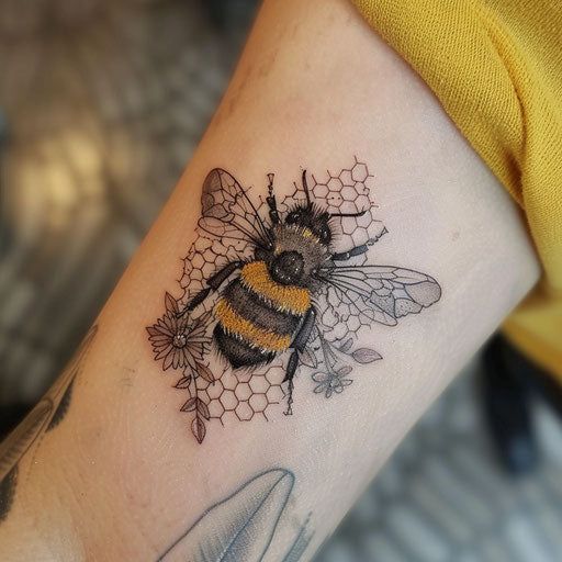 Phần này chứa: Bumble Bee Tattoo Vector Collection