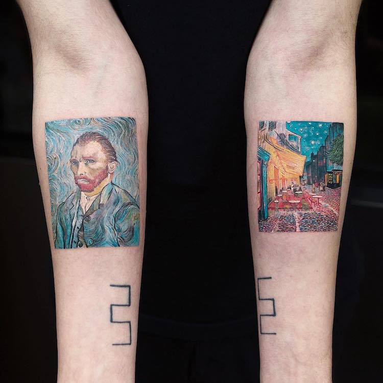 Art History Tattoos by Eva Krbdk