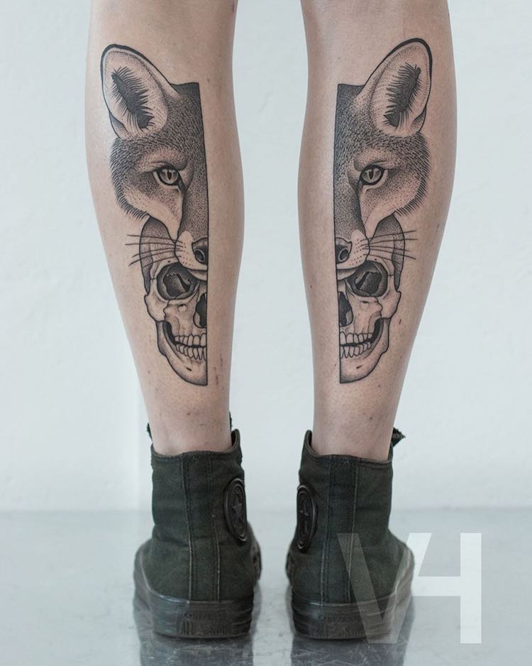 Symmetrical Tattoos by Valentin Hirsch