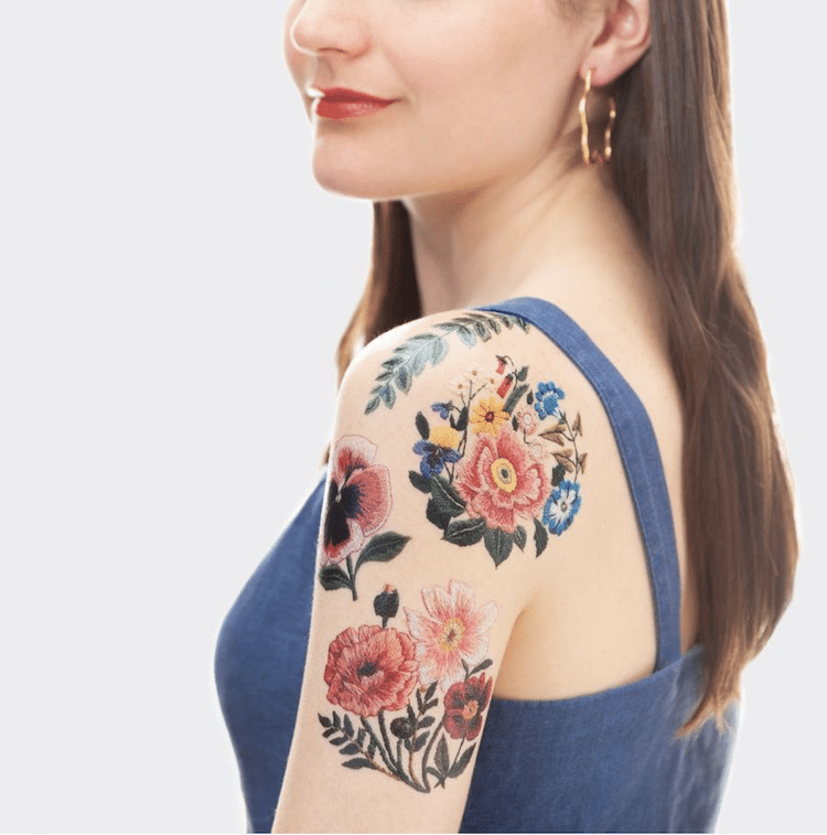 Embroidery Temporary Tattoos