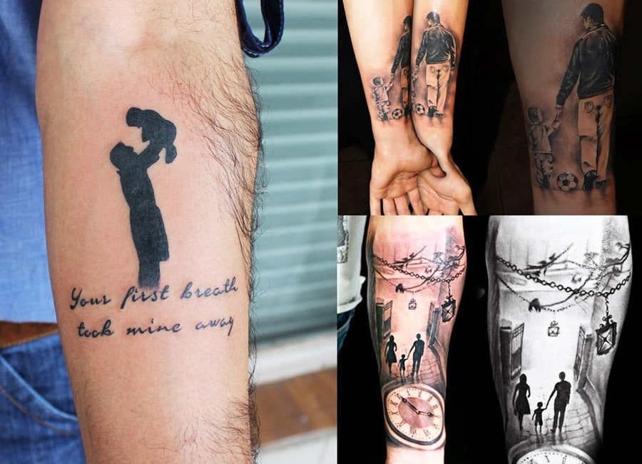 31 Father Son Tattoos Ideas to Show Your Love - Stylendesigns