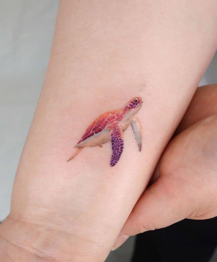 Delicate Watercolor Tattoos by Eunyu