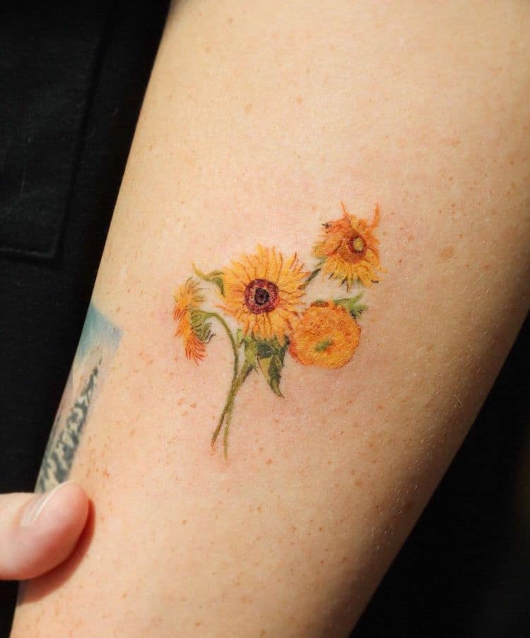 Delicate Watercolor Tattoos by Eunyu