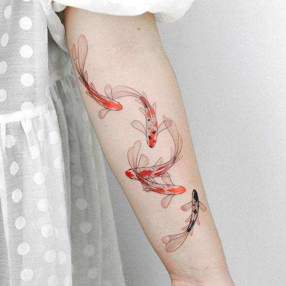 koi fish tattoo ideas