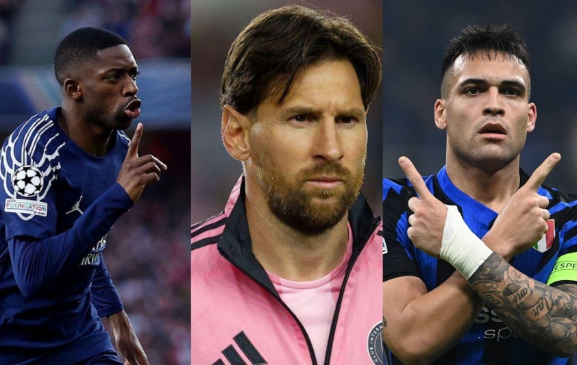 "" Sống đủ lâu để thấy Messi chung mâm với Dembele và Lautaro Martinez 631681